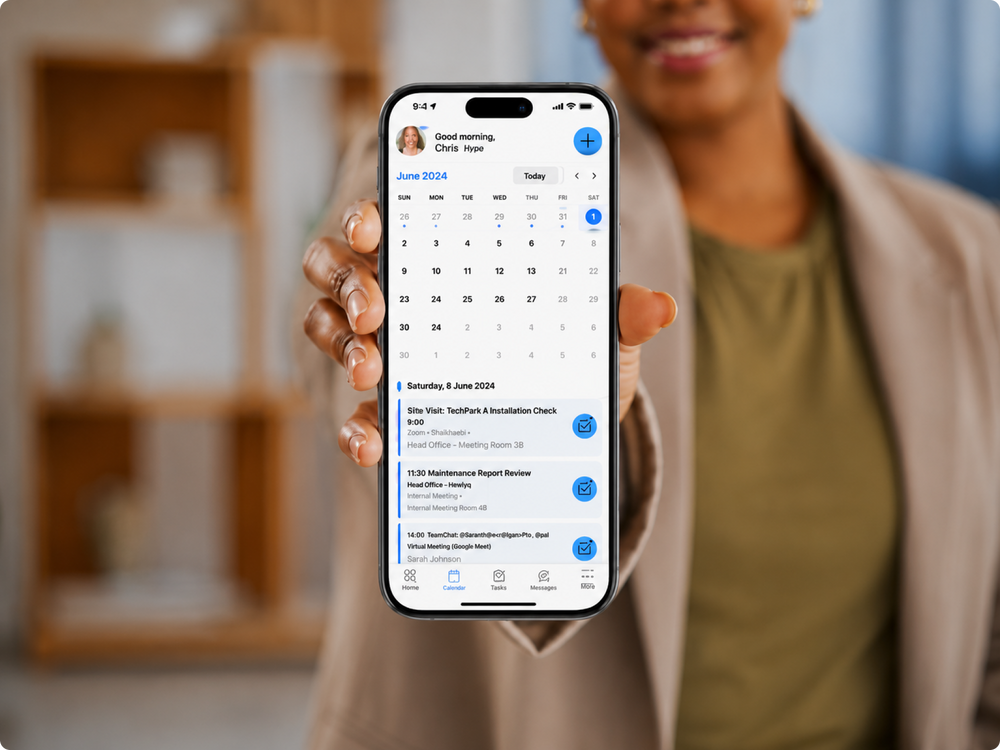 One live calendar sequencing every crew, every phase, every site. No clashes. No delays. No surprises.